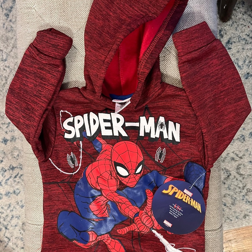 Boys Spider-Man hoodie- size 2T- New with Tags